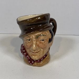 Vintage Royal Doulton Character Jug Mini Sam Weller 2 1/2" Tall x 2 1/4" Wide